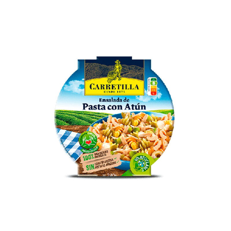 ENSALADA DE PASTA CON ATÚN CARRETILLA 240gr x 8ud