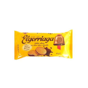 GALLETAS RELLENAS DE CHOCOLATE ELGORRIAGA 60gr x 18ud