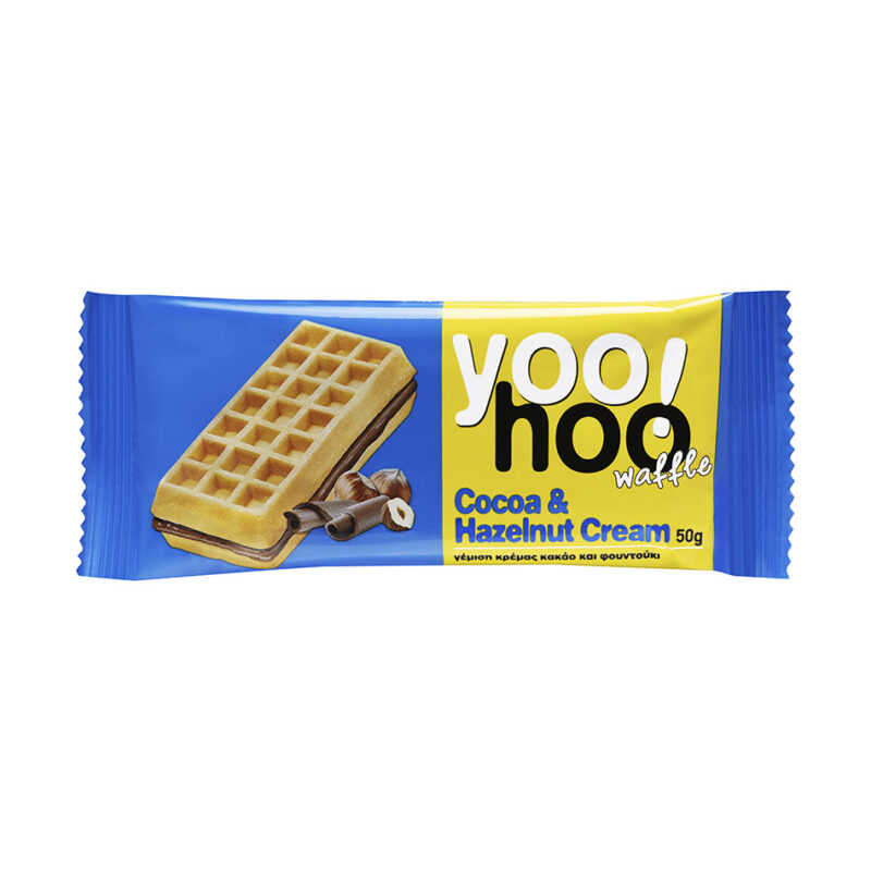 GOFRE RELLENO CHOCOLATE Y AVELLANA YOO-HOO 50gr x 12ud