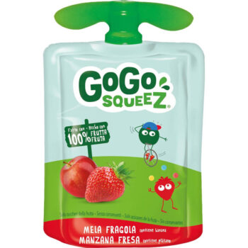 Snack fruta manzana fresa Gogo Squeez 90gr X 18ud