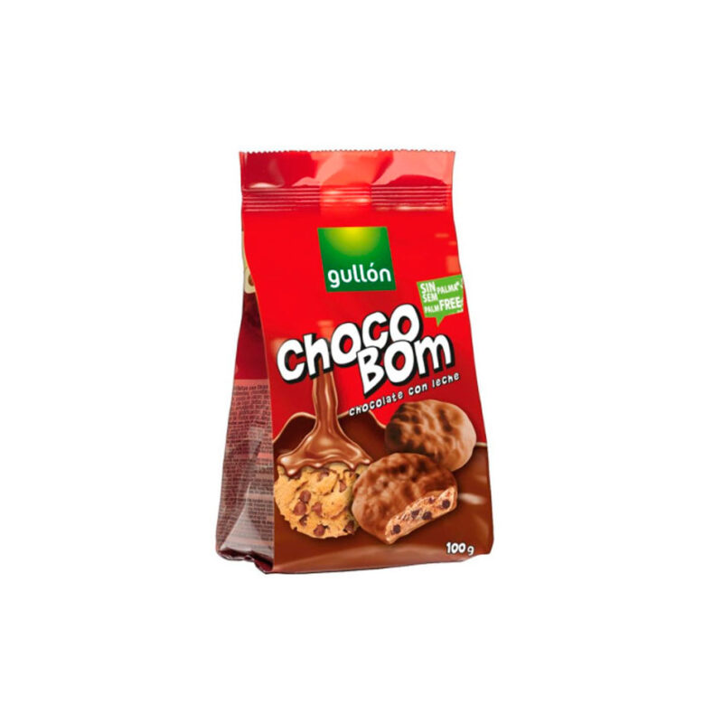 GALLETAS CHOCO BOM CON LECHE GULLÓN 100gr x 12ud