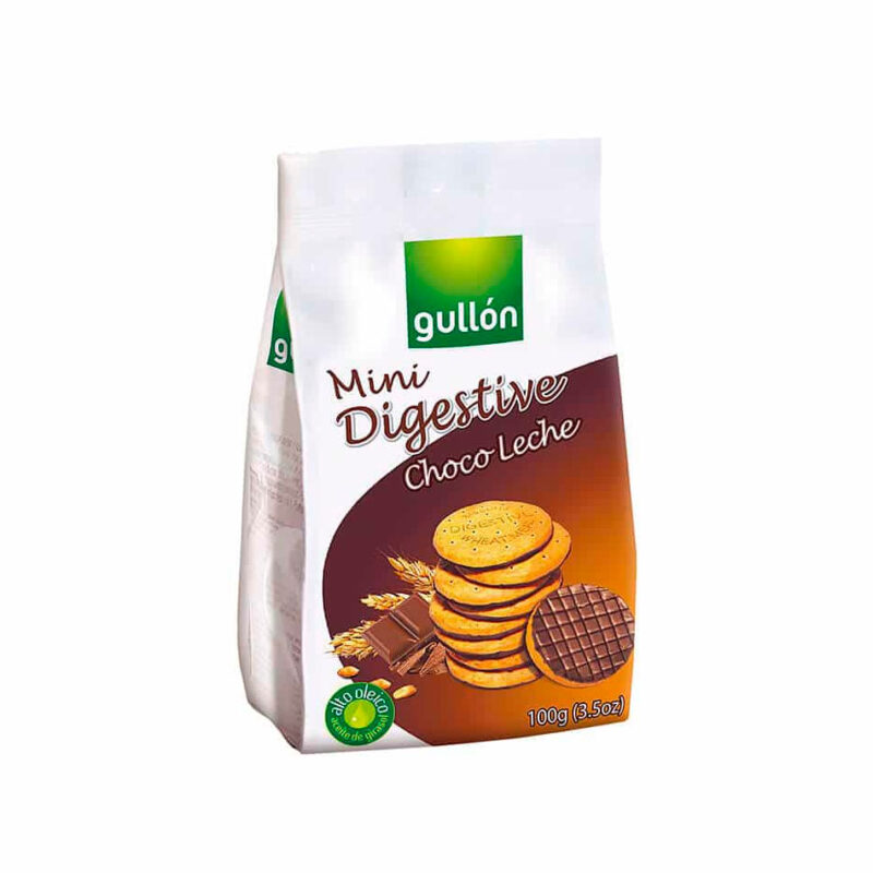 GALLETAS MINI DIGESTIVE CHOCO GULLÓN 100gr x 12ud