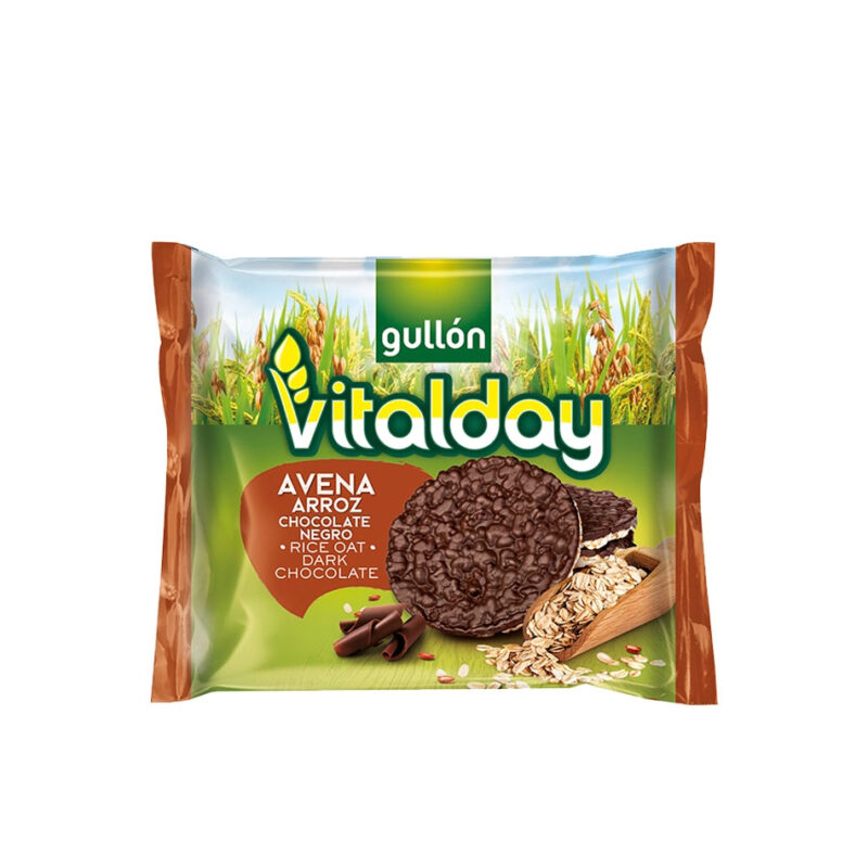 TORTITAS DE ARRÓZ CON CHOCOLATE VITALDAY 26gr x 8ud