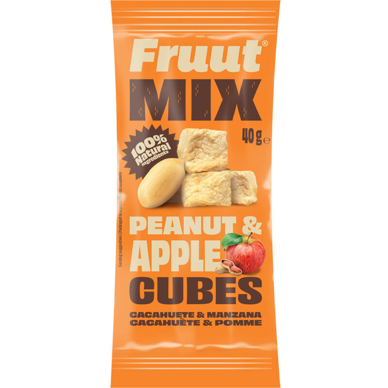 Manzana mixta con cacahuetes Fruut 40gr x 14ud