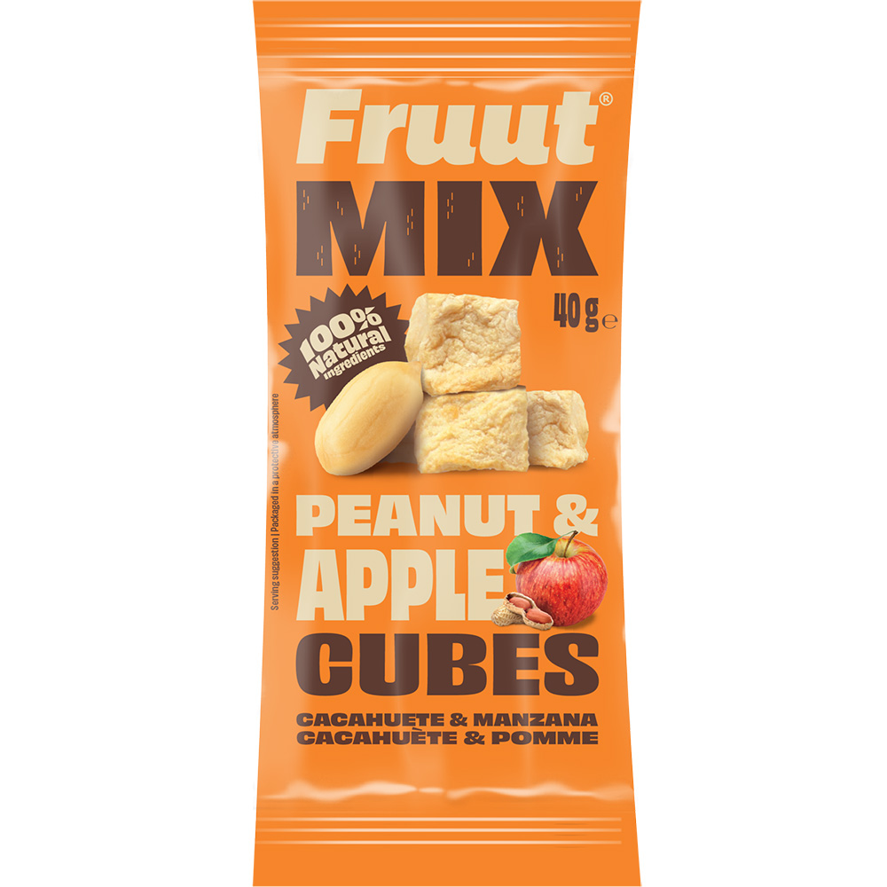 Manzana mixta con cacahuetes Fruut 40gr x 14ud