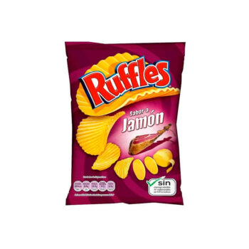 PATATAS RUFFLES SABOR JAMÓN 45gr x 84ud