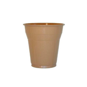 VASO PLASTICO BLANCO/PARDO/TRANSPARENTE 150CC