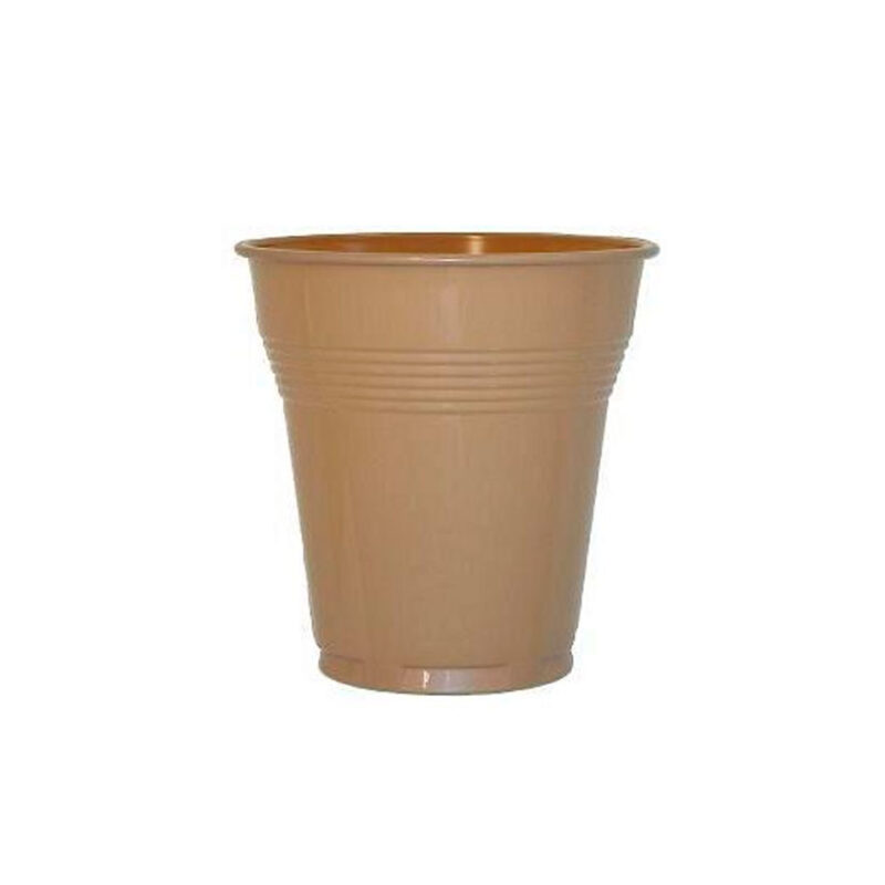 VASO PLASTICO BLANCO/PARDO/TRANSPARENTE 150CC